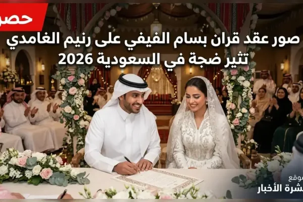 صور عقد قران بسام الفيفي على رنيم الغامدي