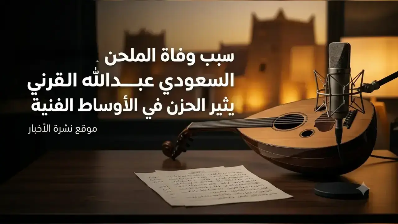 سبب وفاة الملحن السعودي عبدالله القرني يثير الحزن في الأوساط الفنية سبب وفاة الملحن السعودي عبدالله القرني وتفاصيل مسيرته الفنية