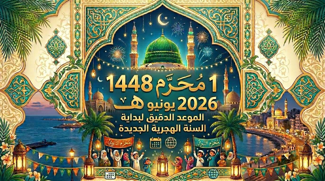 موعد 1 محرم 1448 هـ.. رأس السنة الهجرية بالتاريخ الميلادي