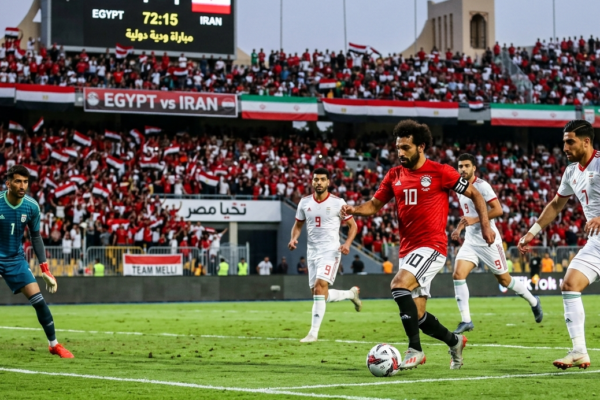 محمد صلاح خلال استعدادات منتخب مصر لمواجهة إيران في الجولة الثالثة من كأس العالم 2026
