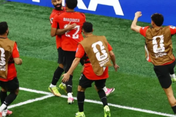 محمد صلاح ومصطفى زيكو وتريزيجيه يحتفلون بأهداف منتخب مصر أمام نيوزيلندا في كأس العالم 2026