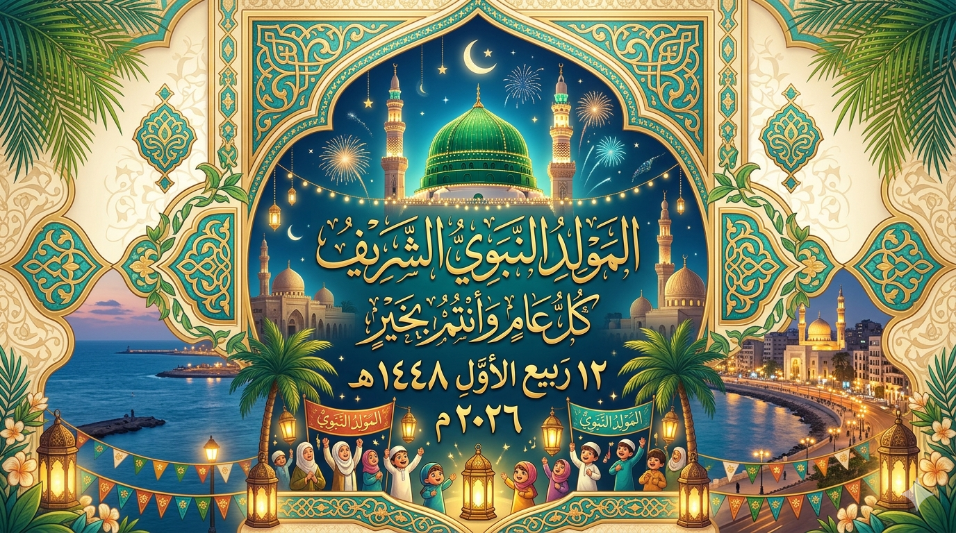 تاريخ المولد النبوي 2026 1448 في مصر والدول العربية