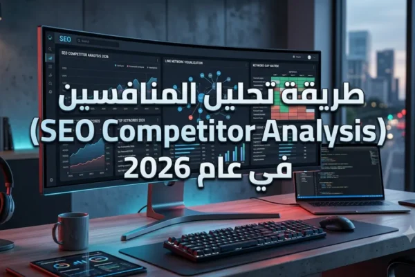 دليل تحليل المنافسين في SEO 2026 - استراتيجيات فجوة المحتوى والكلمات المفتاحية للمنافسين