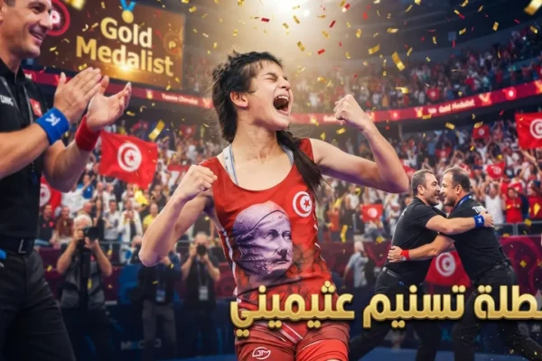 تسنيم عثيمني - فضية بطولة العالم للمصارعة تحت 17 سنة