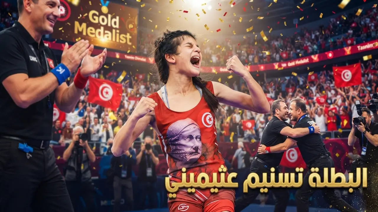 من هي تسنيم عثيميني؟ تفاصيل إنجازها التاريخي في بطولة العالم للمصارعة تحت 17 سنة تسنيم عثيمني - فضية بطولة العالم للمصارعة تحت 17 سنة