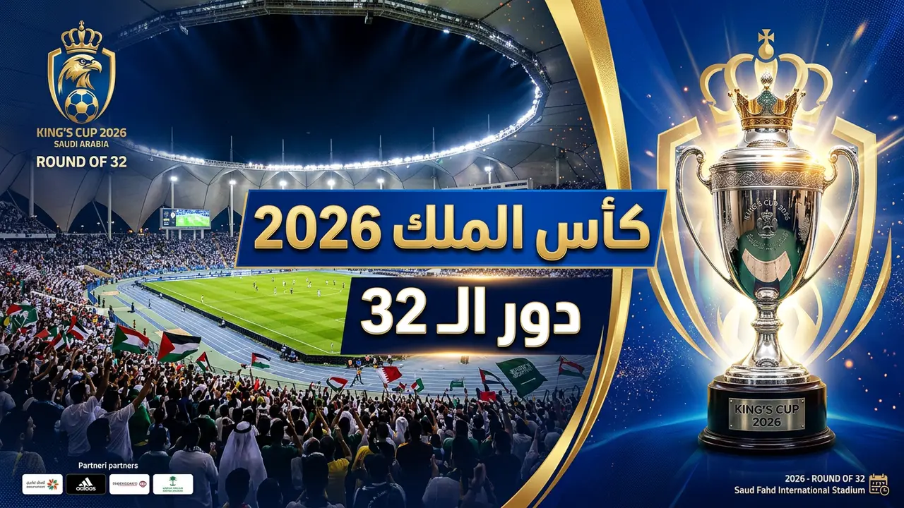 جدول مباريات دور الـ32 كأس الملك 2026: المواعيد والتفاصيل الكاملة كأس الملك 2026