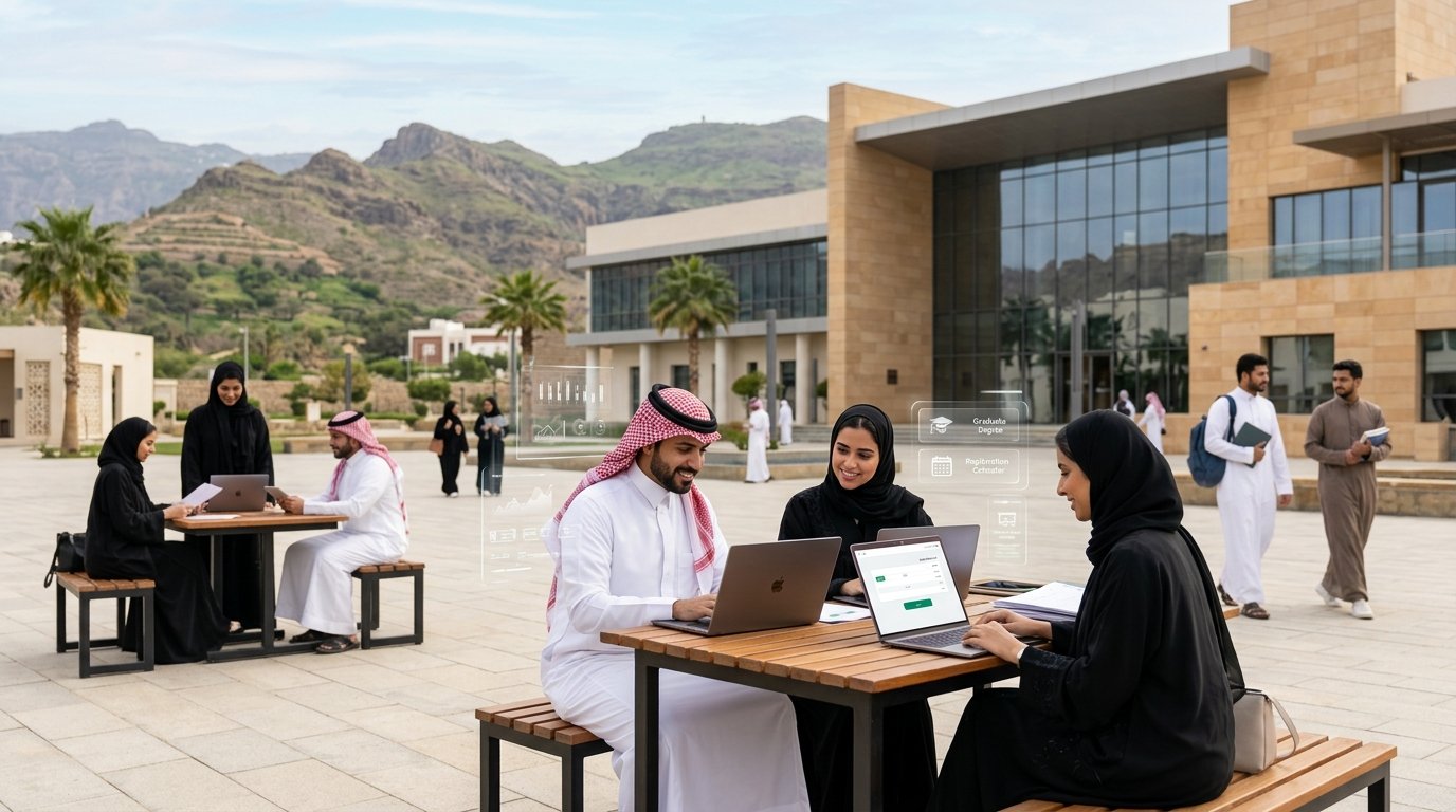 جامعة الباحة تمدد تسجيل مقررات الدراسات العليا للفصل الدراسي الأول 1448هـ