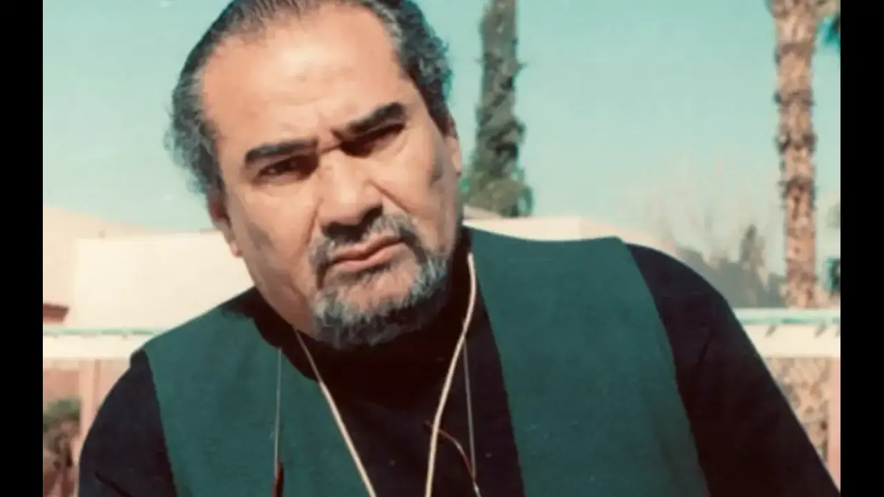 المخرج المغربي الراحل مصطفى الدرقاوي خلال إحدى الفعاليات السينمائية