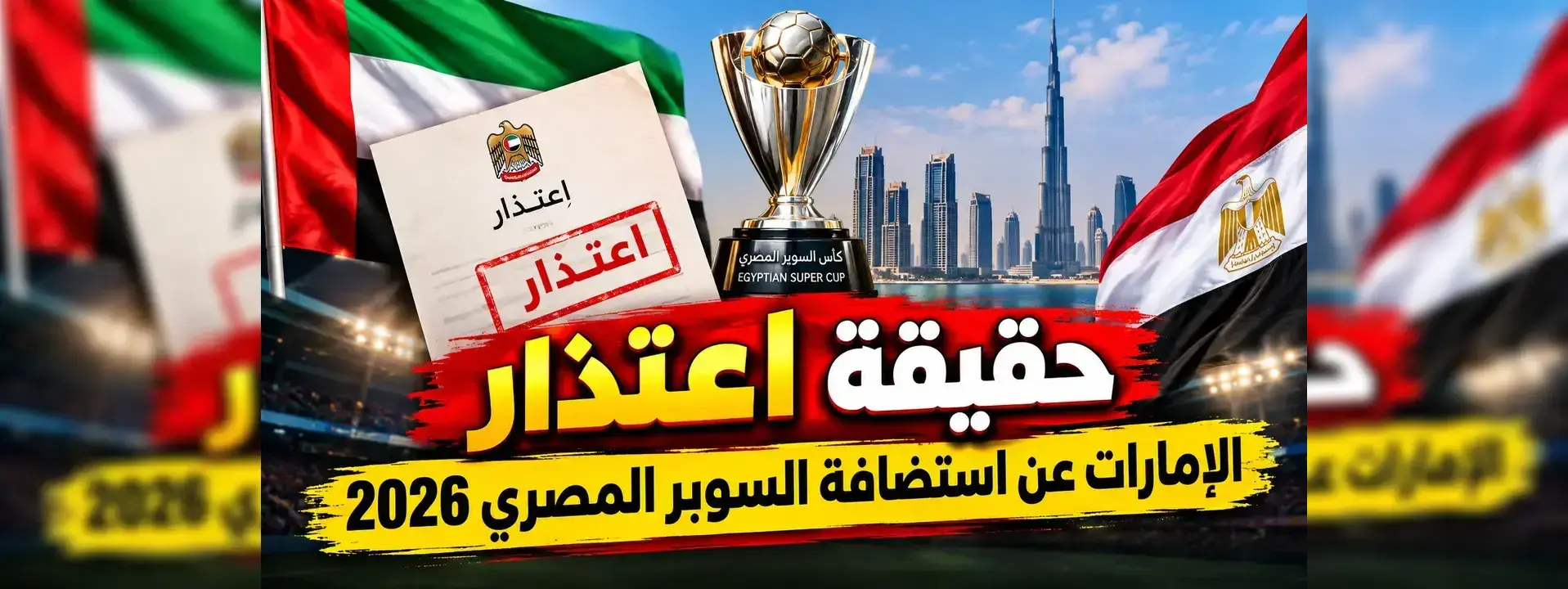 سبب عدم لعب السوبر المصري 2026.. حقيقة عدم إقامته في الإمارات وموقف الاستضافة
