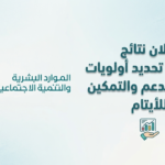 إعلان نتائج استشارة تحديد أولويات قنوات الدعم والتمكين للأيتام صورة توضيحية لدعم الأولويات واحتياجات الأيتام