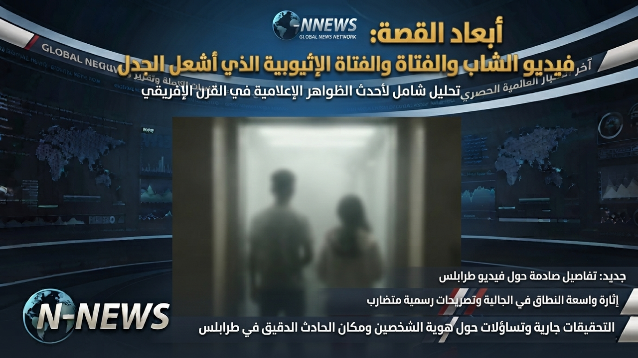 تفاصيل فيديو الشاب والفتاة الأثيوبية في المصعد في طرابلس ويثير جدلًا واسعًا