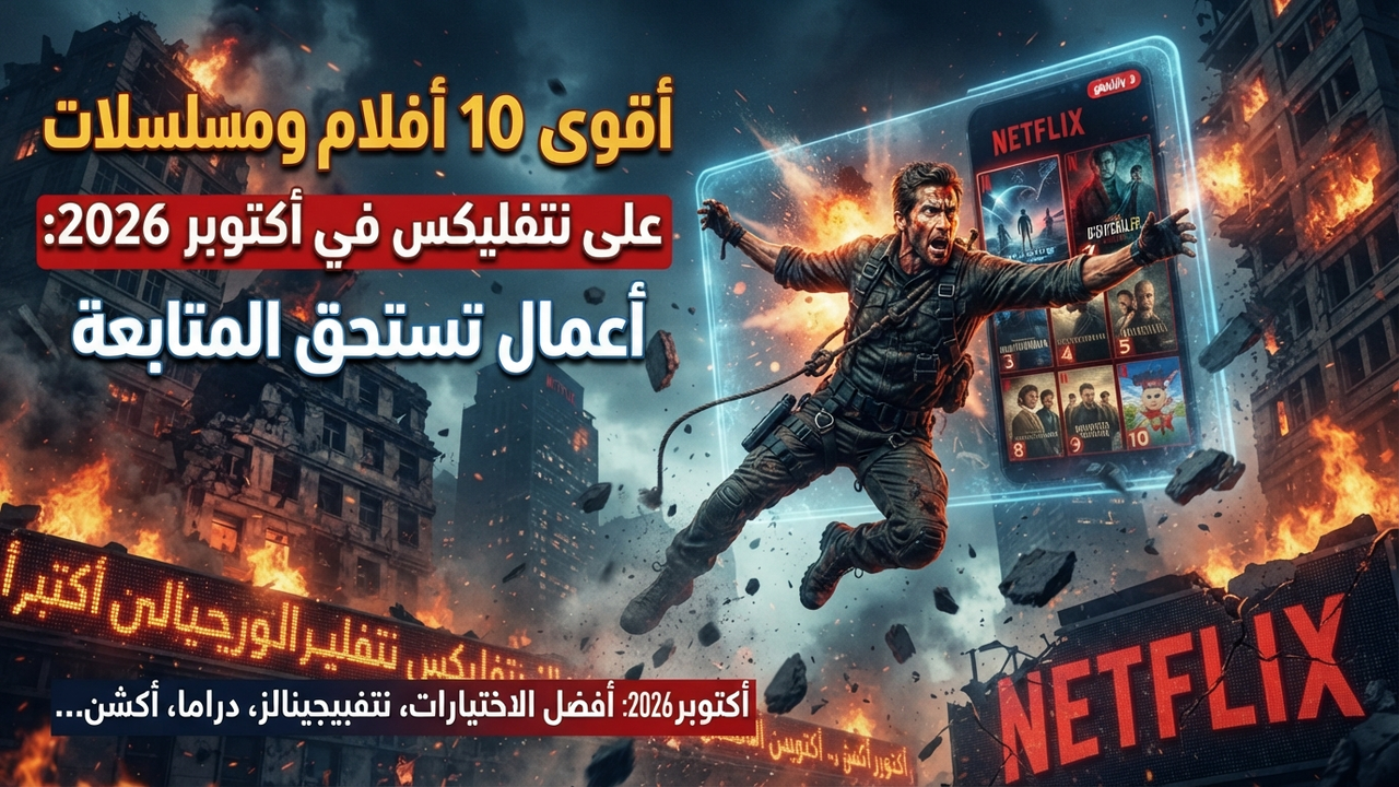 أقوى 10 أفلام ومسلسلات على نتفليكس في أكتوبر 2026: أعمال تستحق المتابعة