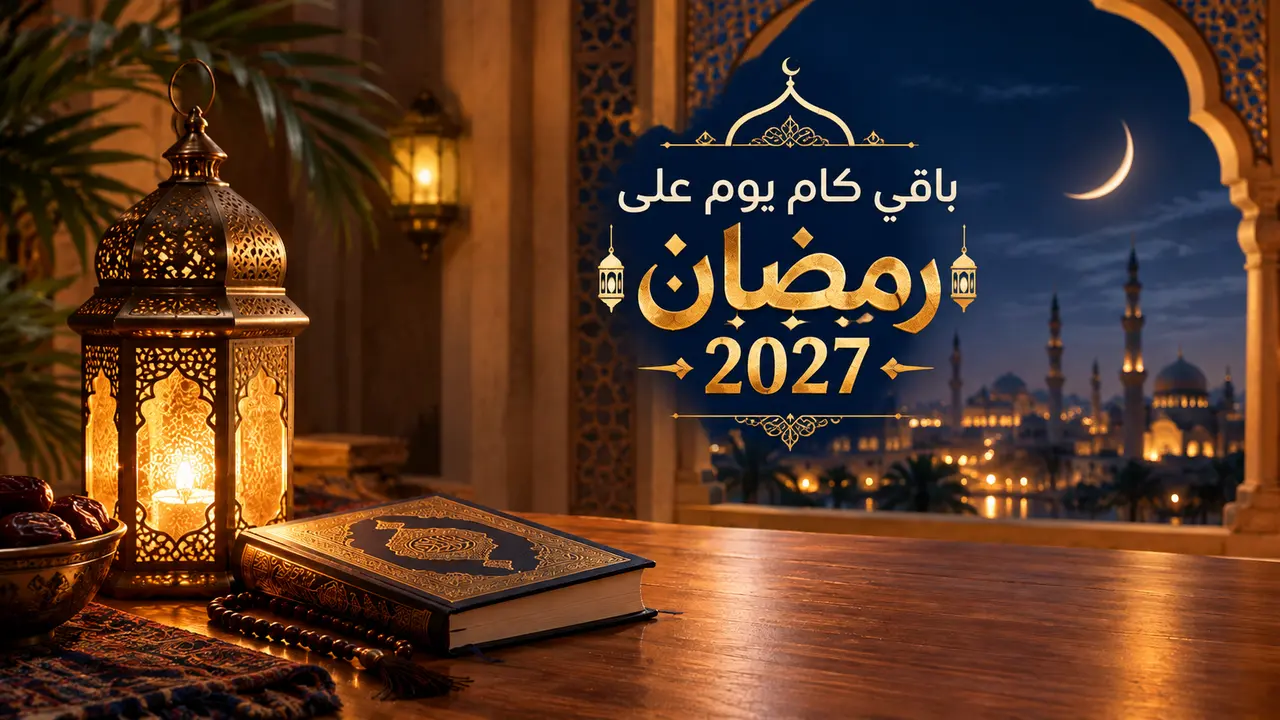 باقي كام يوم على رمضان 2027؟ موعد أول أيام الصيام