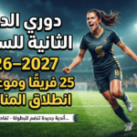 دوري الدرجة الثانية للسيدات 2026–2027.. 25 فريقًا وموعد انطلاق المنافسات