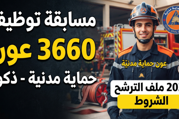 مسابقة توظيف 3660 عون حماية مدنية ذكور 2026.. الشروط وملف الترشح